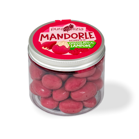 Mandorle Ricoperte di Cioccolato al Lampone